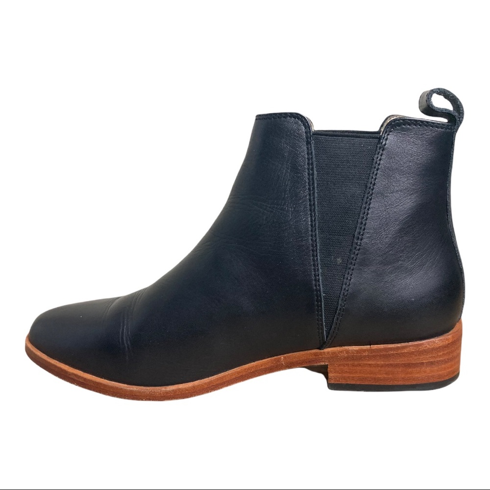 Nisolo Classic Chelsea Boot Black Leather Ankle Booties Boots 7